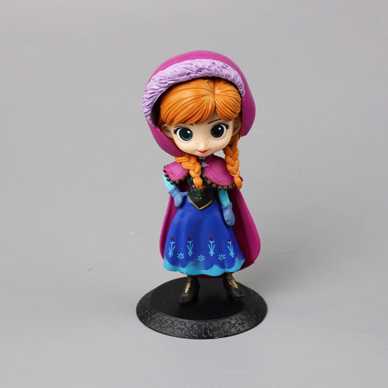 Disney's Hand-Made Frozen Princess Aisha Ann Kawaii Big Eyes Princess Variety Little Beauty Character Action Figure