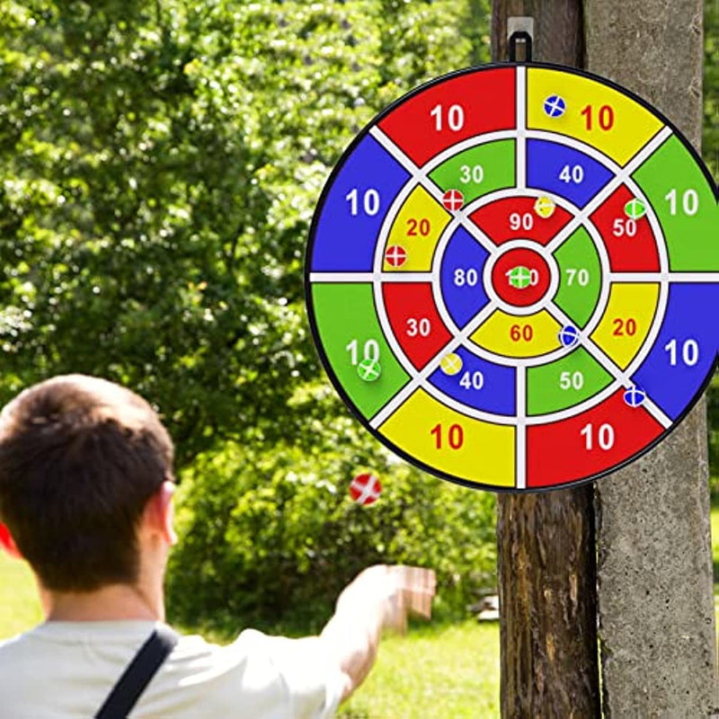 26 Inch Kids Dart Board With 8 Sticky Balls; Boys Toy; Indoor/Sport Outdoor Fun Party Game Toy For 3 4 5 6 7 8 9 10 11 12 Years Old Boys And Girls Birthday Gifts