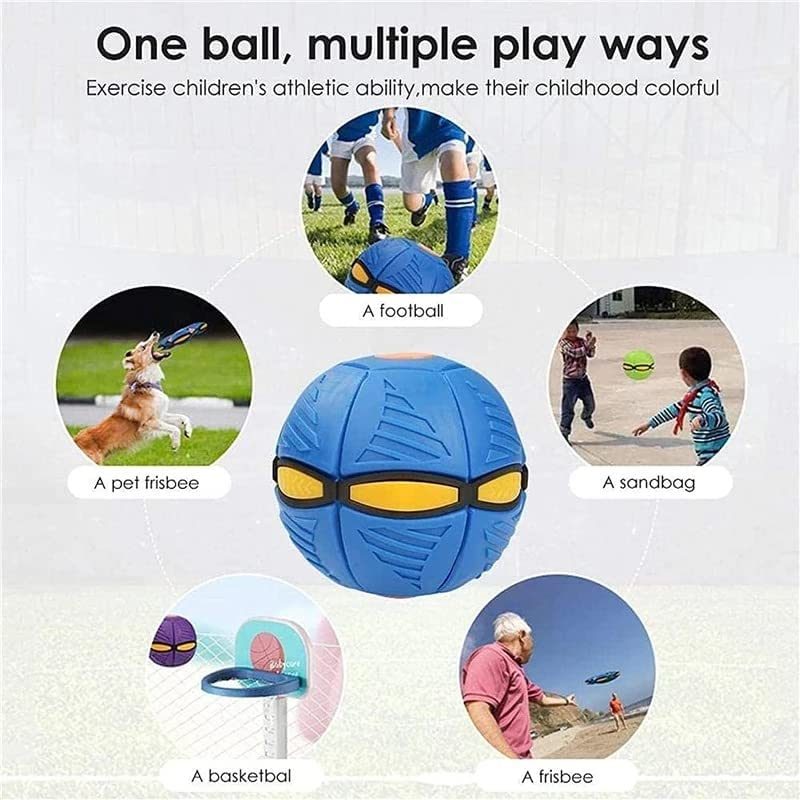 UFO Magic Ball UFO Portable Flying Saucer Toy UFO Outdoor Toy Ball UFO Ball;  UFO Magic Ball Boys and Girls Outdoor Sports Kids Gift (have Light Model)