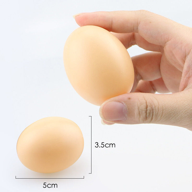 Fake Eggs Children's Toys DIY Creative Painted Simulation Plastic Egg Shells Kindergarten Teaching Aids Funny Toys