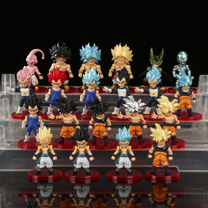 Brand New Set Anime Dragon Ball Z Model Doll Toy Gift Super Saiyan Goku Vegeta Trunk Majin Buoflisa Children's Toy