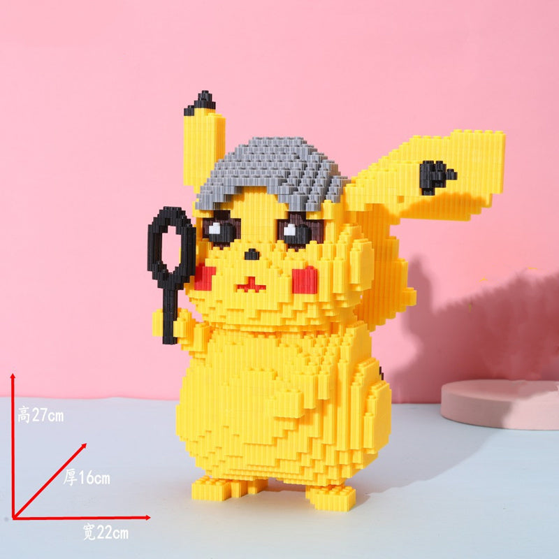 Pokemon Compatible Building Blocks Pikachu Toy Fire Dragon Fat Ding DIY Diamond Blocks And Pokemon Brick Toy Gifts