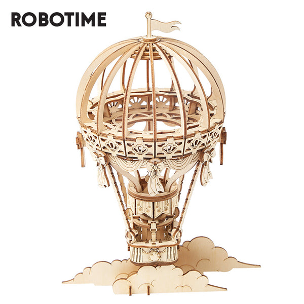 Robotime Hot Air Ballon Model 3D Wooden Puzzle Toys For Children Kids Girls Birthday Gift TG406