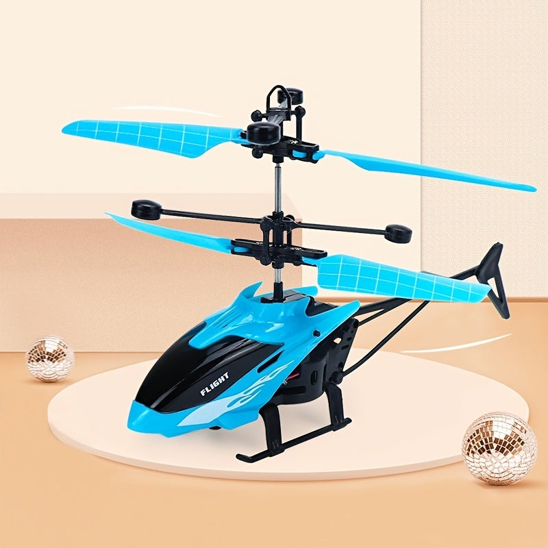 1pc USB Charging Light Up Flying Ball Crystal Sensor Flyer Suspension Gesture Remote Control Airplane Toy For Kids Ages 7+