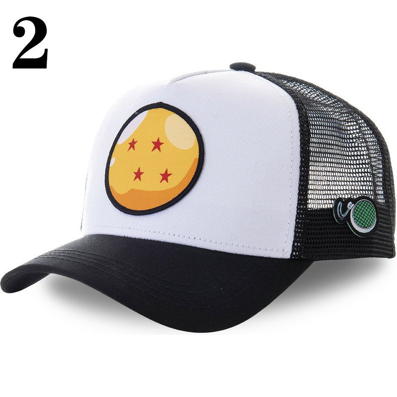 New Naruto Dragon Ball DRAGONBALL Mesh Cap Cartoon Mesh Cap Men And Women Baseball Cap Fashion Patch Trucker Cap