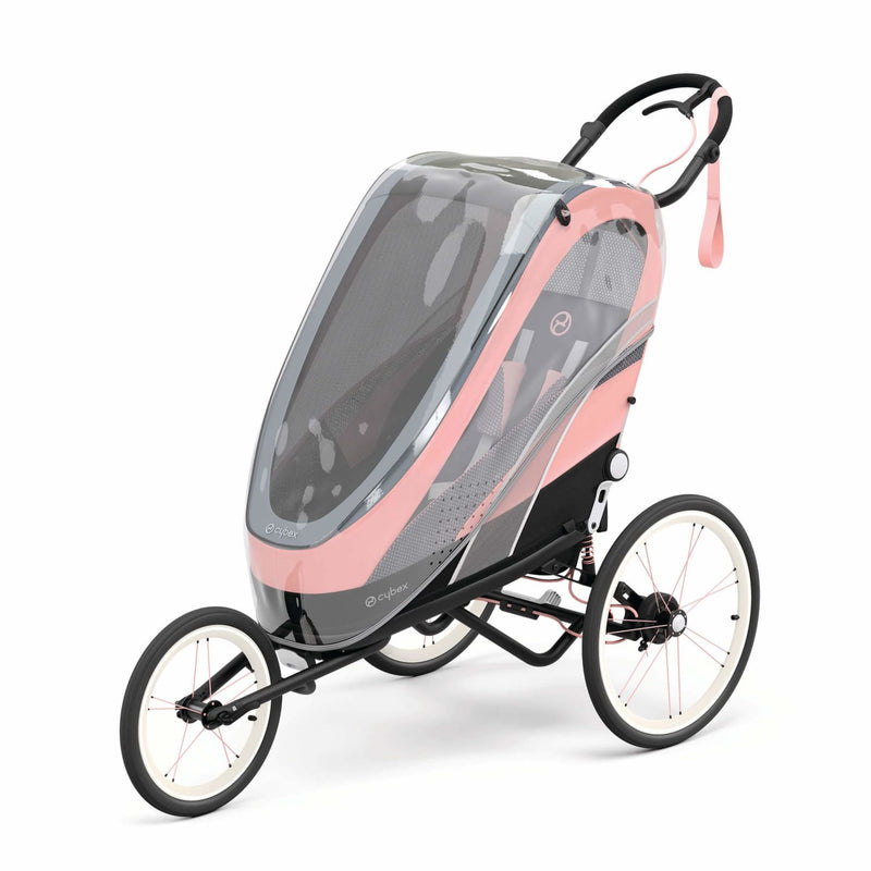 CYBEX ZENO Multisport Running Trailer Frame in Black and Pink