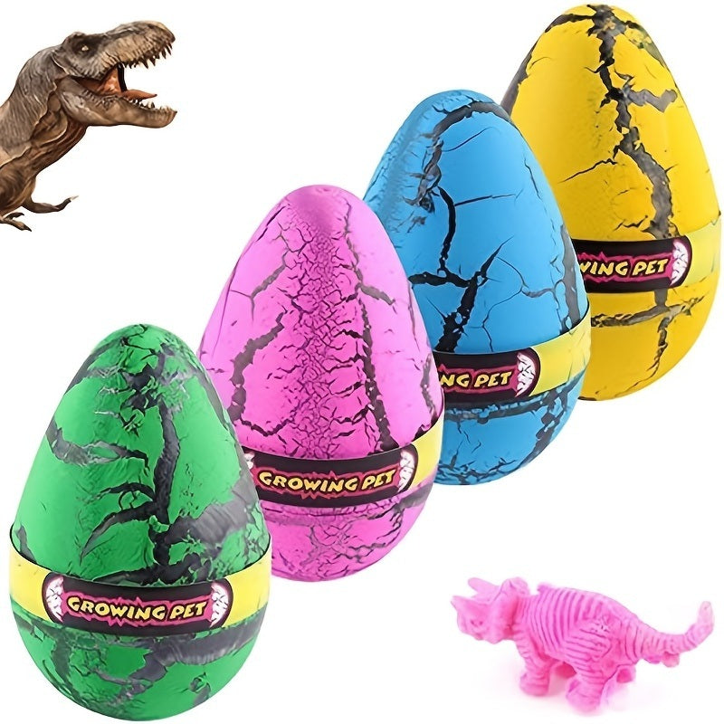 12Pcs Large Size Grow Dinosaurs Egg; Hatching Growing Dinosaur Toys; Hatch In Water Easter Dino Eggs Party Favor Gifts For Kids