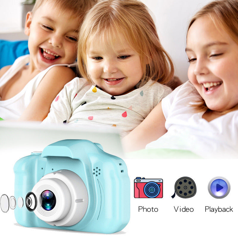 Children's Digital Camera Can Take Pictures And Read Cards Small Student Portable Toy Camera Girl Birthday Gift Christmas; Kids Digital Camera with 32G sdcard