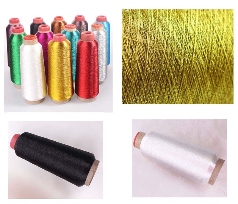 [White] Embroidery Thread Machine Embroidery Thread Sewing, 3250 Meters