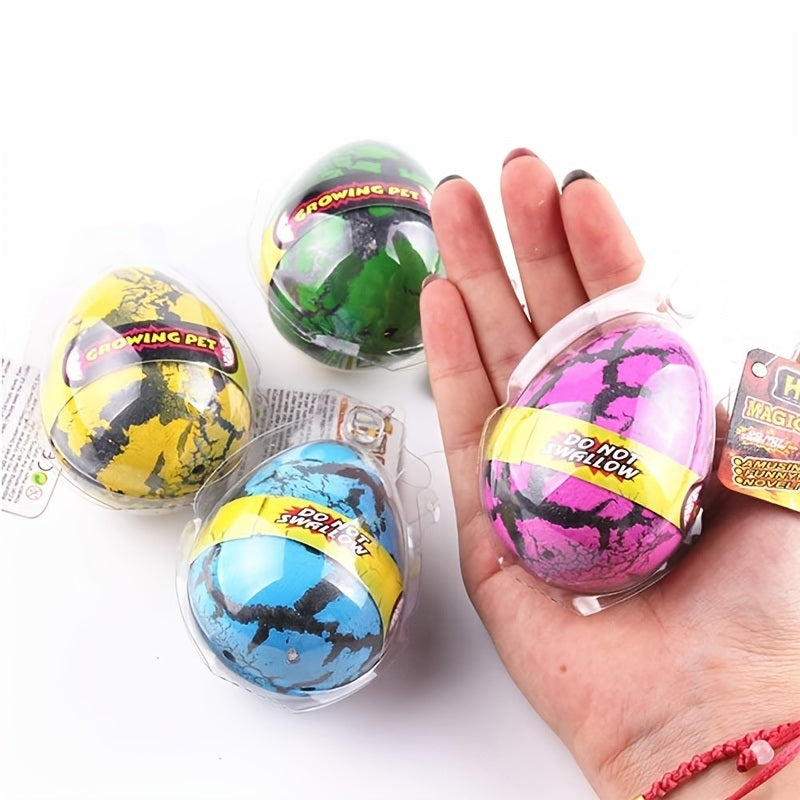 12Pcs Large Size Grow Dinosaurs Egg; Hatching Growing Dinosaur Toys; Hatch In Water Easter Dino Eggs Party Favor Gifts For Kids