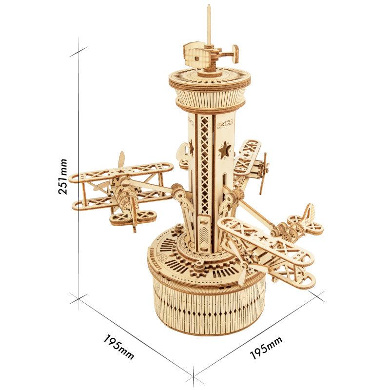 Robotime ROKR Music Box 3D Wooden Puzzle Game Assembly Model Building Kits Toys for Children Kids Birthday Gifts