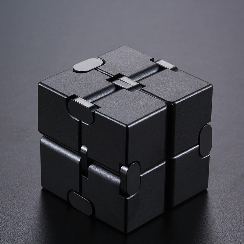 Stress Relief Toy Premium Metal Infinity Cube Portable Decompresses Relax Toys for Adults Men Women