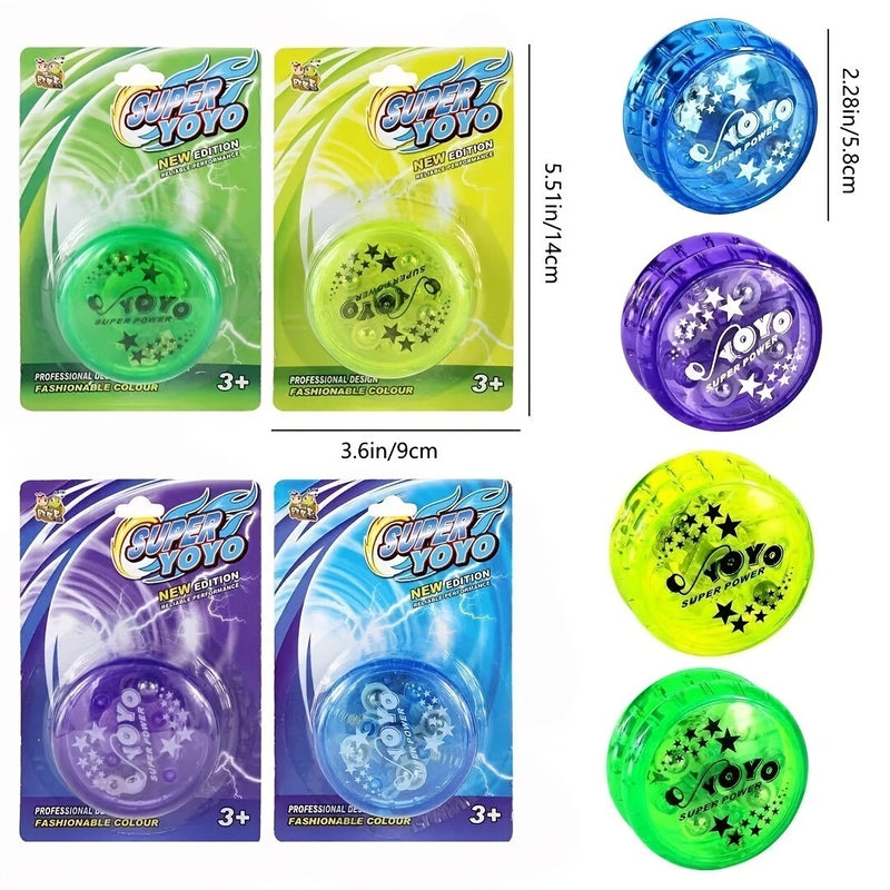 Light Up Yoyo Glitter Toys; Responsive Ball; Bearing Ball For Boys Girls Toys