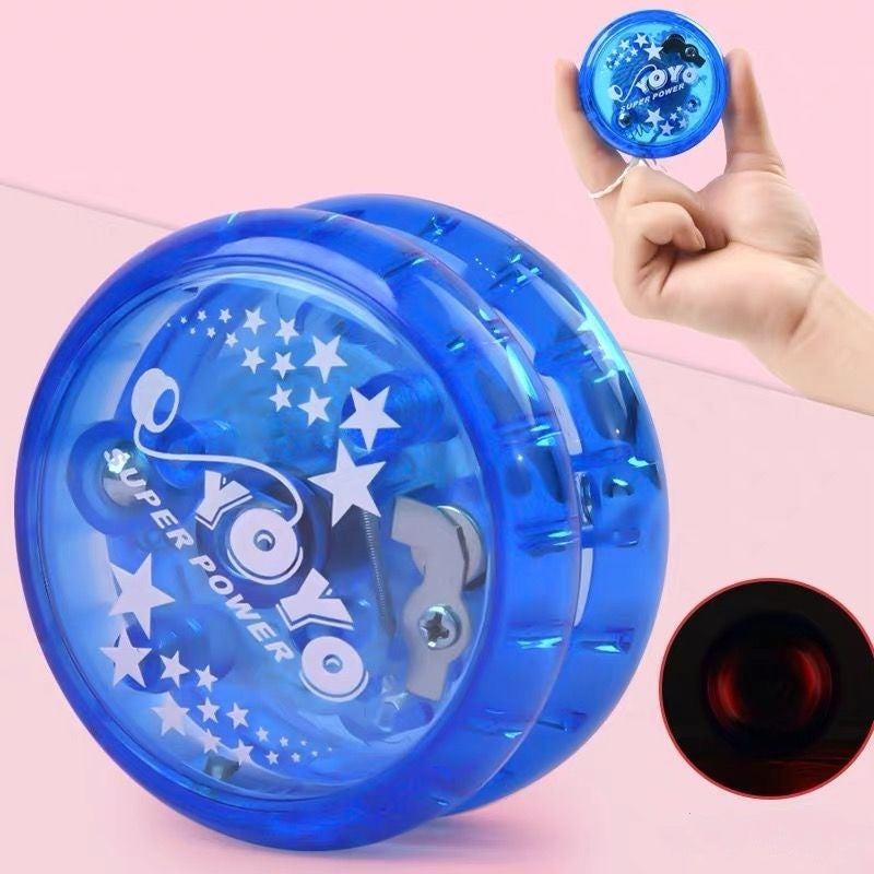 Light Up Yoyo Glitter Toys; Responsive Ball; Bearing Ball For Boys Girls Toys