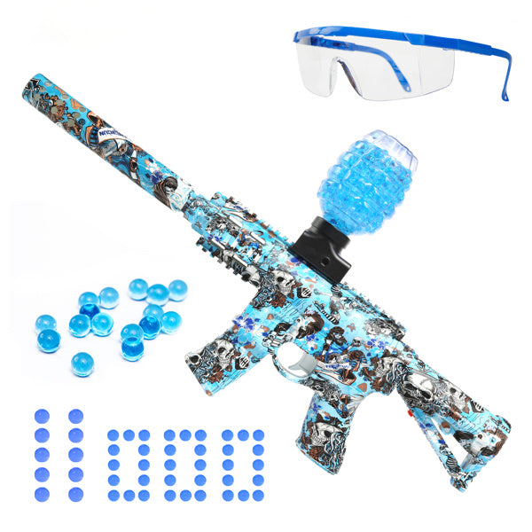 Splatter Ball Gun Gel Ball Blaster Toy Guns; NO for Nerf Guns EVA Bullet; Electric M416 with 11000 Non-Toxic; Eco-Friendly; Biodegradable Gellets; Outdoor Yard Activities Shooting Game(Mini)