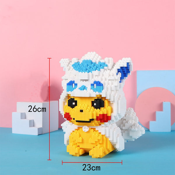 Pokemon Compatible Building Blocks Pikachu Toy Fire Dragon Fat Ding DIY Diamond Blocks And Pokemon Brick Toy Gifts