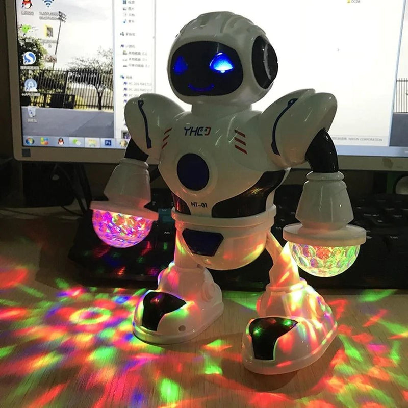 Electronic Robert Toy Smart Space Astronaut Walking Dancing Robot With Light And Sound