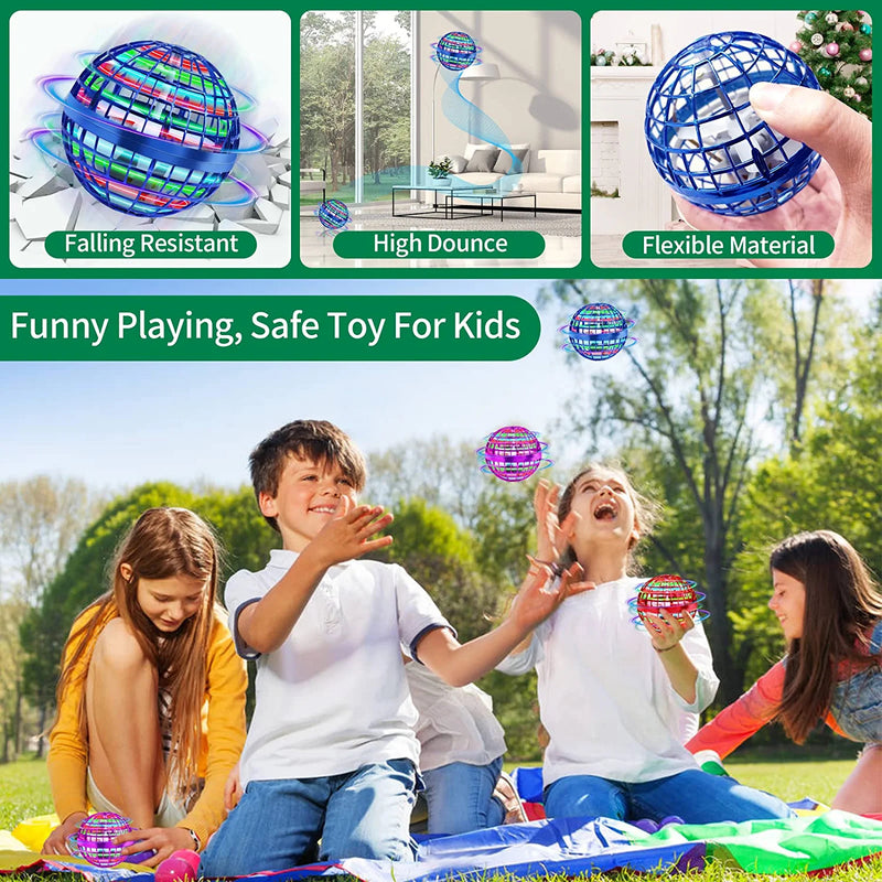 Flying Ball Toys;  Hover Orb;  2022 Magic Controller Mini Drone;  Boomerang Spinner 360 Rotating Spinning UFO Safe for Kids Adults