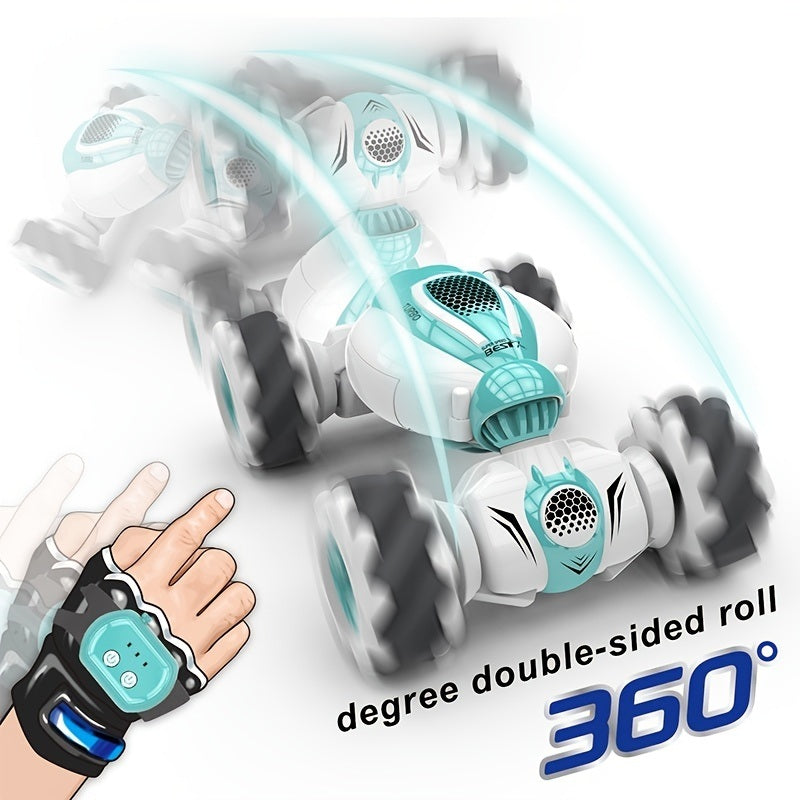 Gesture Mini RC Stunt Car Toys; For 6-12 Yr Boys ; Best Birthday Gifts For Kids Age 7 8 9 10 11 Year Old; 2.4Ghz Hand Controlled Remote Control Cars; PREPOP 4WD Transform Off Road For Rotating