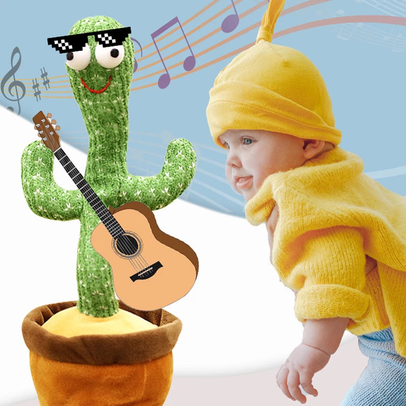 Home Decoration Gift Lovely Talking Toy Dancing Cactus Doll Speak Talk Sound Record Repeat Toy Kawaii Cactus Children Education