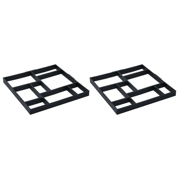 Pavement Moulds 2 pcs 19.8"x19.8"x1.7" Plastic