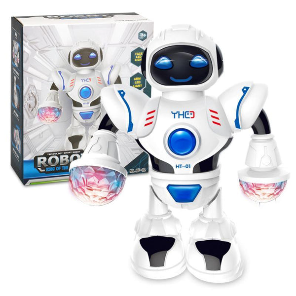 Electronic Robert Toy Smart Space Astronaut Walking Dancing Robot With Light And Sound