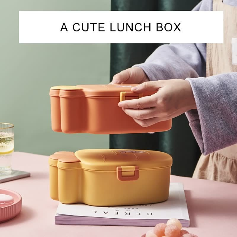 Creative Turnip Shape Lunch Box Cute Kids' Outing Portable Division Complementary Food Box Blush For Young People Lunch Box