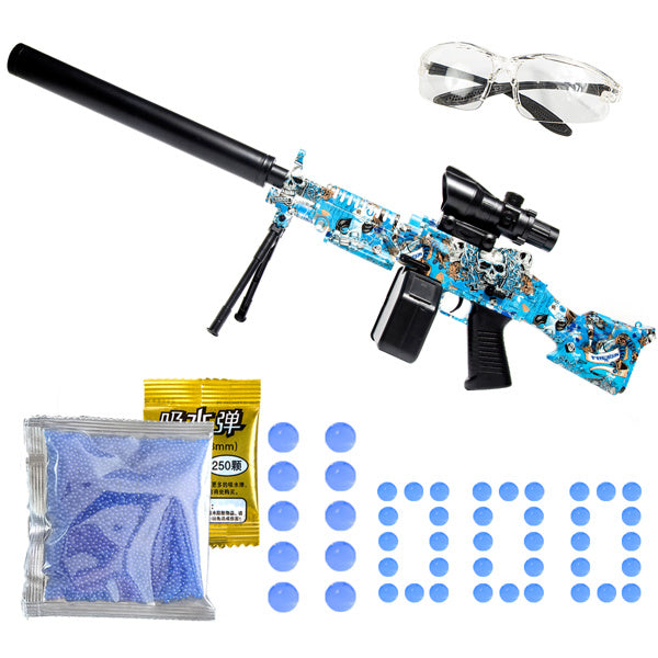 Splatter Ball Gun Gel Ball Blaster Toy Guns; NO for Nerf Guns EVA Bullet; Electric M416 with 11000 Non-Toxic; Eco-Friendly; Biodegradable Gellets; Outdoor Yard Activities Shooting Game