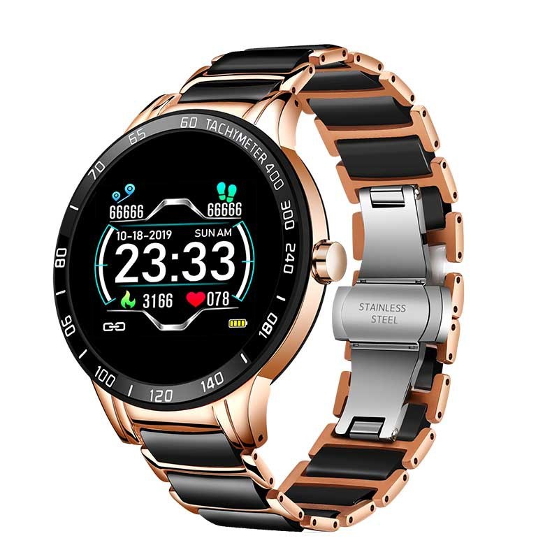 LIGE cross-border smart watch ceramic watch chain watch multi-function sports waterproof watch blood pressure itching