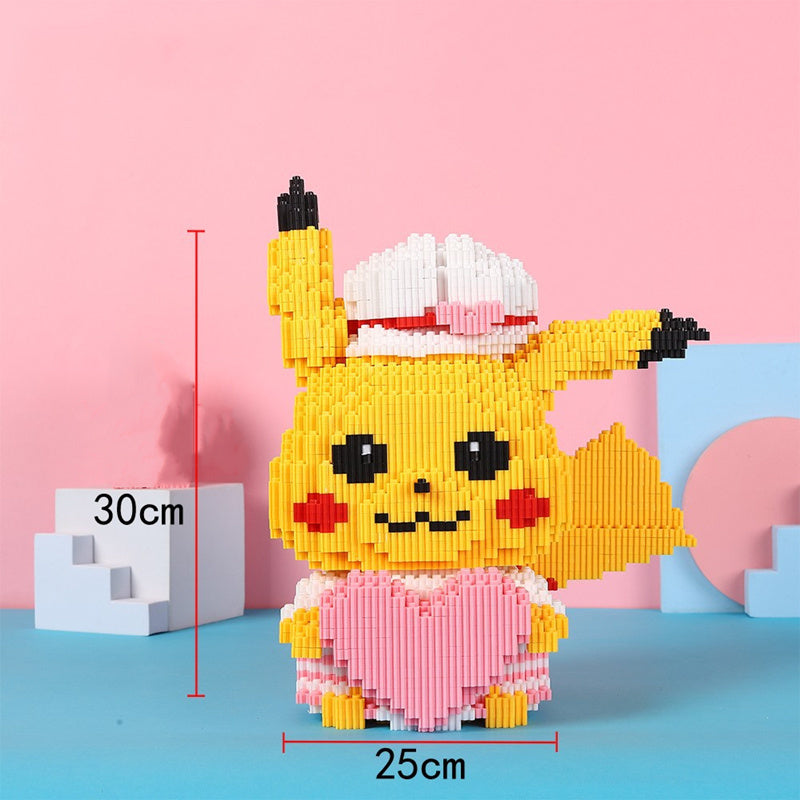 Pokemon Compatible Building Blocks Pikachu Toy Fire Dragon Fat Ding DIY Diamond Blocks And Pokemon Brick Toy Gifts