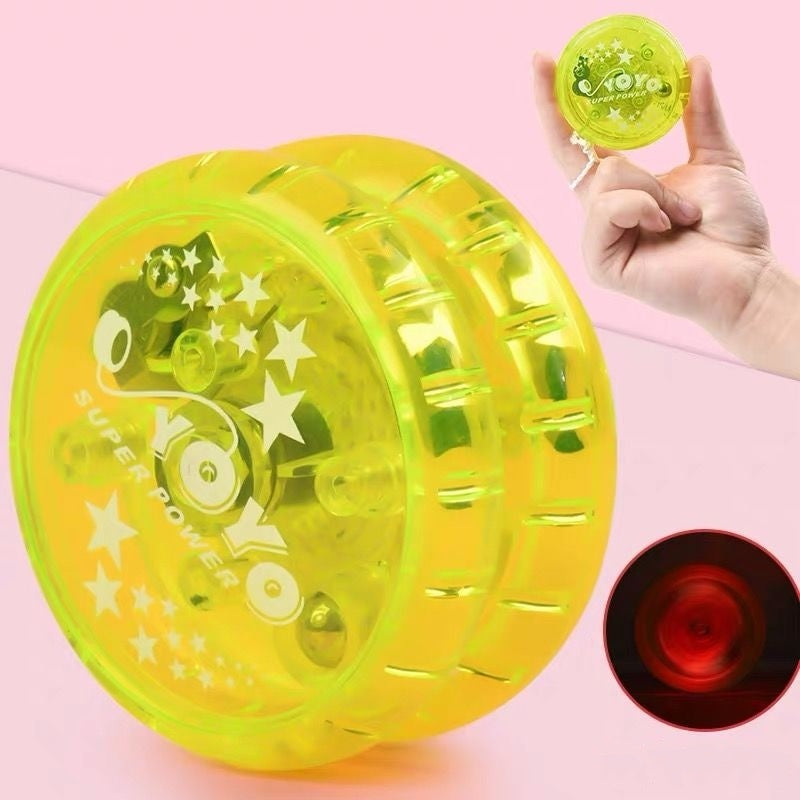 Light Up Yoyo Glitter Toys; Responsive Ball; Bearing Ball For Boys Girls Toys