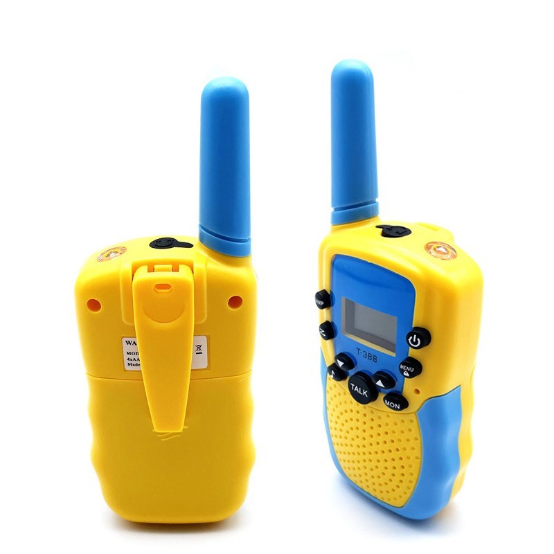 2pcs/pack Kids Walkie Talkie 22 Channel Bidirectional Wireless Radio Toy With Backlight LCD Flashlight For Outdoor; Camping; 3km Range Hiking