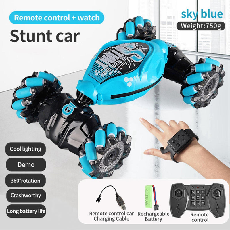 4WD Gesture Sensor Toy Car; Double-Side Rotation Off-Road Vehicle 360° Flip With Light And Music; Birthday Toy Car For Boys And Adults; Hand Controlled RC Car; All Terrain Monster Truck