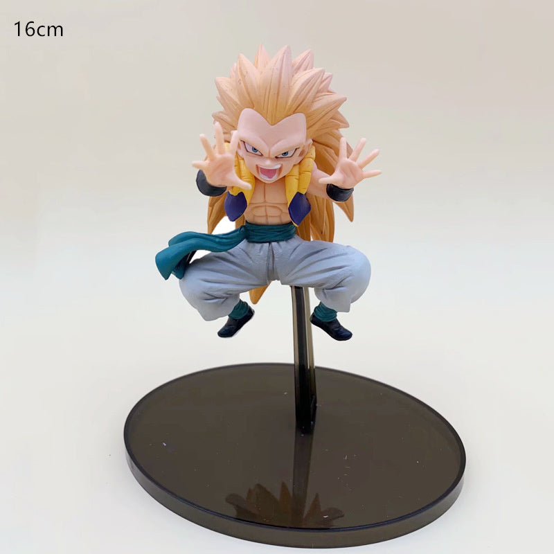 Dragon Ball Z Son Goku Sun Gohan Battle Damaged Cartoon Version Super Saiyan Doll Collection Model Toy Children's Gift