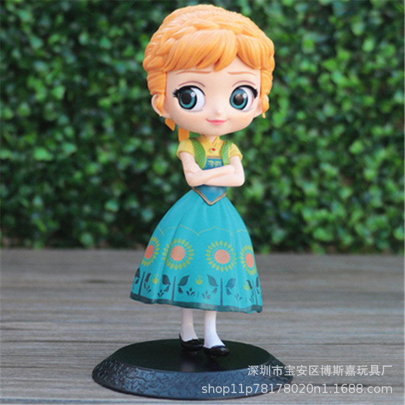 Disney's Hand-Made Frozen Princess Aisha Ann Kawaii Big Eyes Princess Variety Little Beauty Character Action Figure