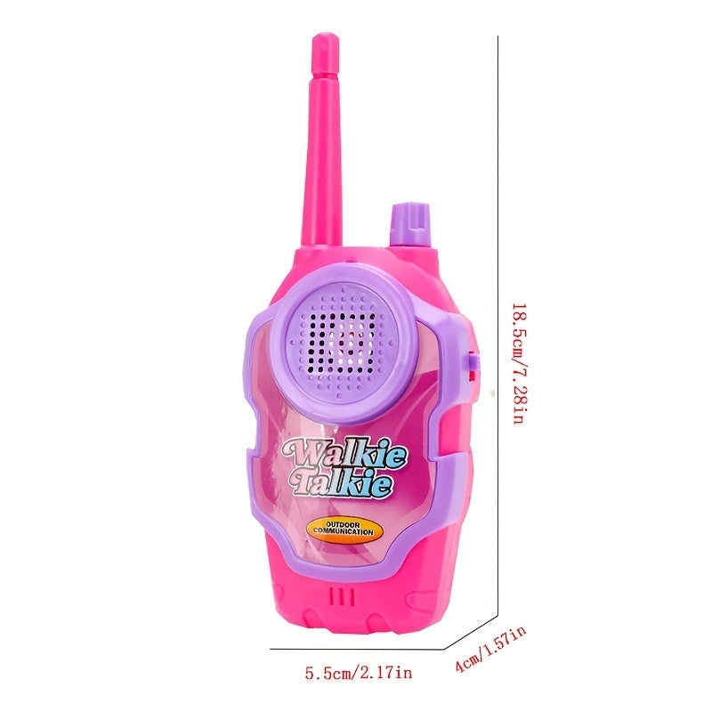 Children's Carry On Listening Walkie-talkie Toys; Christmas Gifts; Parent-child Walkie-talkie; Girl Pretend Play House Toy; Pink; Cute