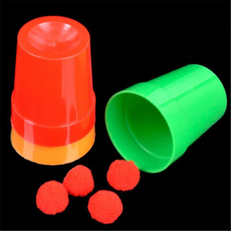 Magic Cups and Balls Professional Magician Trick close up Magic Tricks illusion mentalism truco de magie kids toy