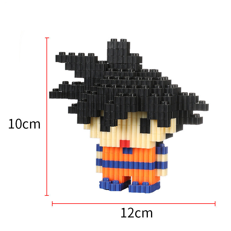 One Piece Miniature Small Particle Building Blocks Assembled Toys Creative Luffy Joe Ba Sorong Jigsaw Toys