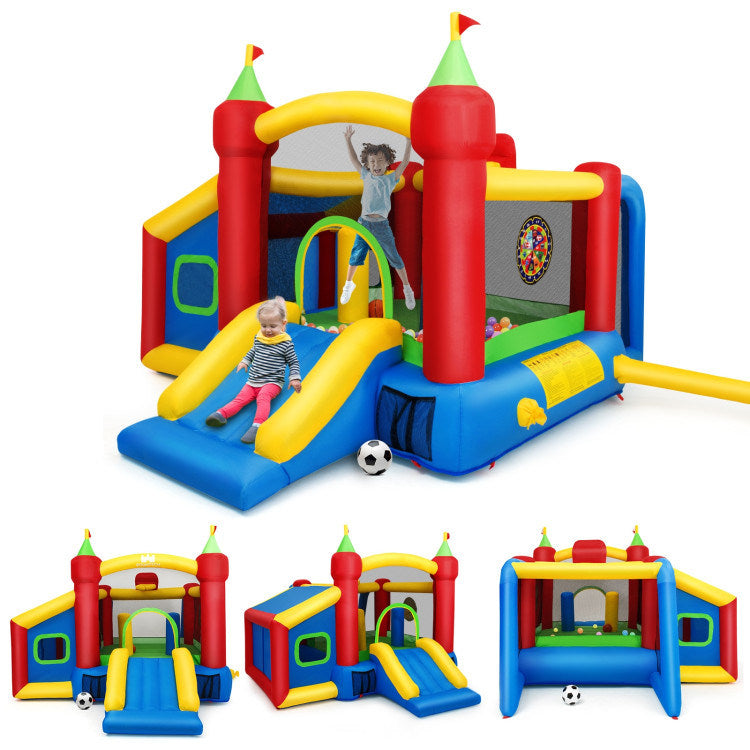 Inflatable Bounce House Kids Slide Jumping Castle without Blower