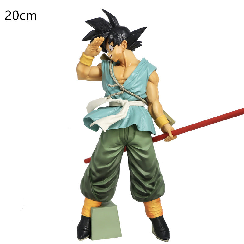 Dragon Ball Z Son Goku Sun Gohan Battle Damaged Cartoon Version Super Saiyan Doll Collection Model Toy Children's Gift