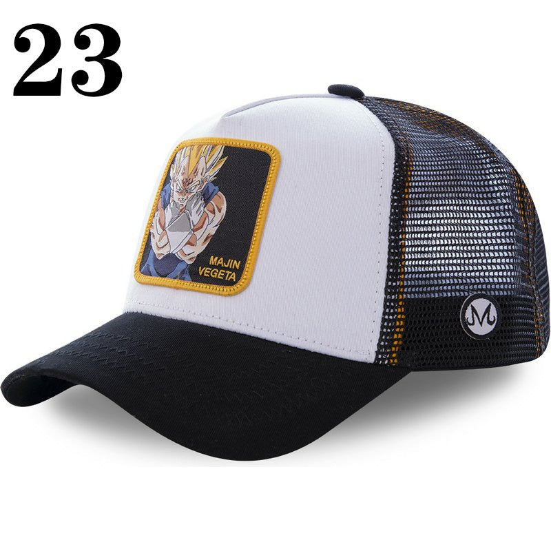 New Naruto Dragon Ball DRAGONBALL Mesh Cap Cartoon Mesh Cap Men And Women Baseball Cap Fashion Patch Trucker Cap