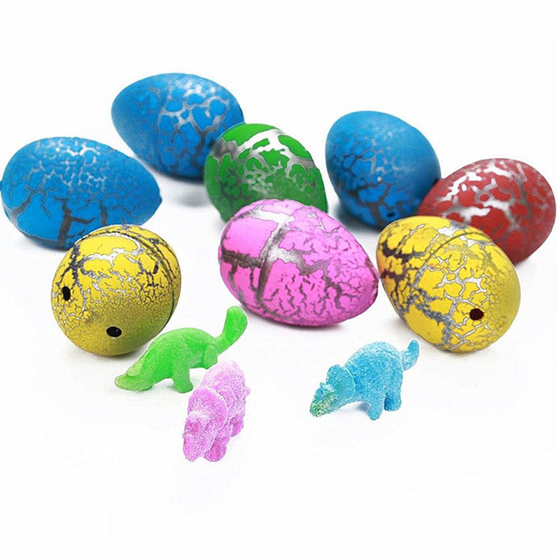 10pcs/lot Novelty Gag Toys Children Toys Cute Magic Hatching Growing Animal Dinosaur Eggs For Kids Educational Toys Gifts