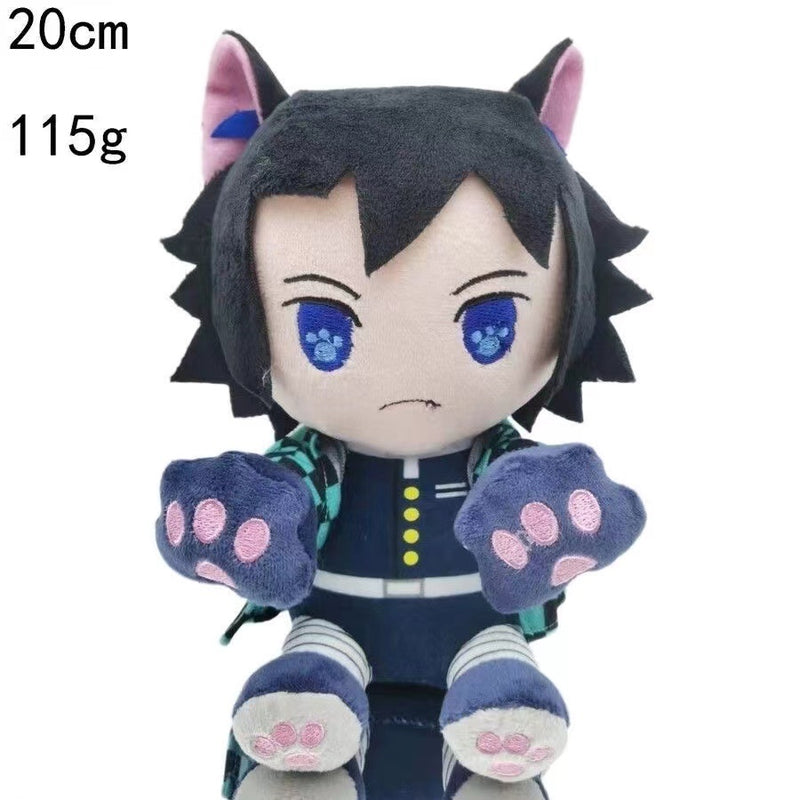 20 Cm Demon Slayer's Blade Plush Toy Kimetsu No Yaiba Kamado Tanjirou Tomioka Giyuu Agatsuma Zenitsu Douma Sabito Plush Doll