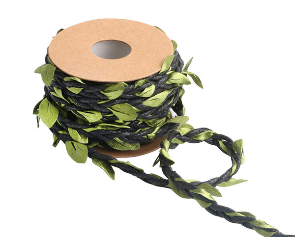 1 Roll Woven Hemp Rope DIY Leaf Decoration Winding Rope, 5m/roll [E]