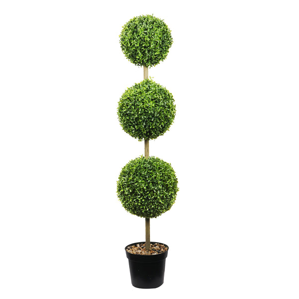 Artificial Tree Topiary Ball  Triple Ball