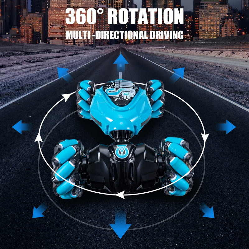 4WD Gesture Sensor Toy Car; Double-Side Rotation Off-Road Vehicle 360° Flip With Light And Music; Birthday Toy Car For Boys And Adults; Hand Controlled RC Car; All Terrain Monster Truck