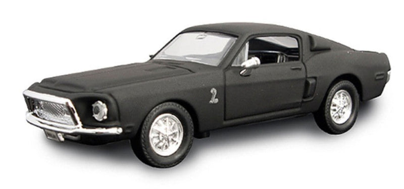 1968 Ford Mustang Shelby GT500 KR Matt Black 1/43 Diecast Model Car by Road Signature