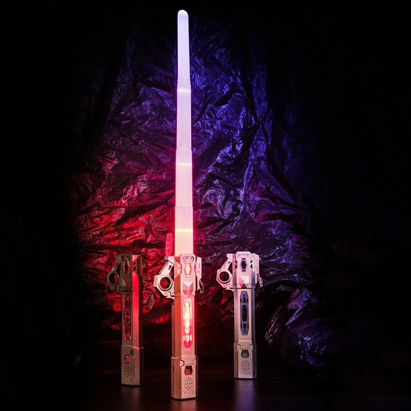 2023 New RGB Laser Sword 2 in 1 Retractable Light Saber Toys For Children Double Light Saber Cosplay Laser Sword