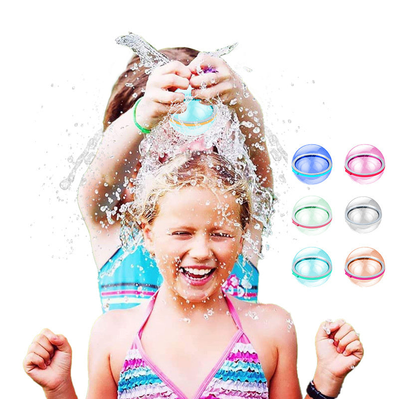 Magnetic Reusable Water Balloons Refillable Water Balloon Quick Fill Self Sealing Water Bomb Splash Balls for Kids Swimming Pool