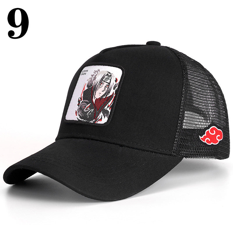 New Naruto Dragon Ball DRAGONBALL Mesh Cap Cartoon Mesh Cap Men And Women Baseball Cap Fashion Patch Trucker Cap